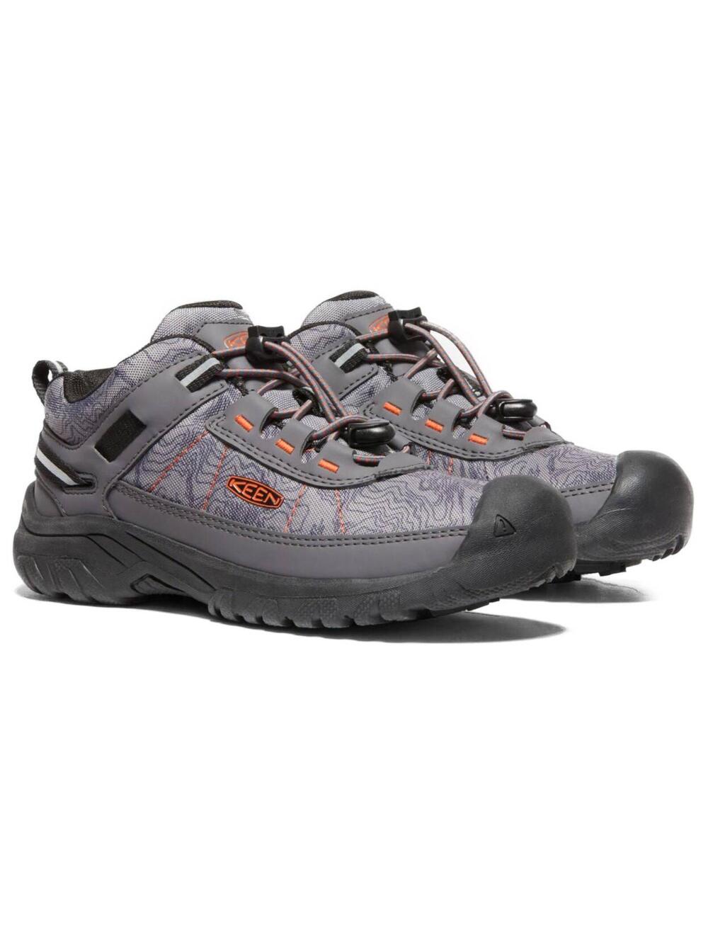 KEEN Big Kids' Targhee Sport Vent Shoe Magnet/Scarlet Ibis 6